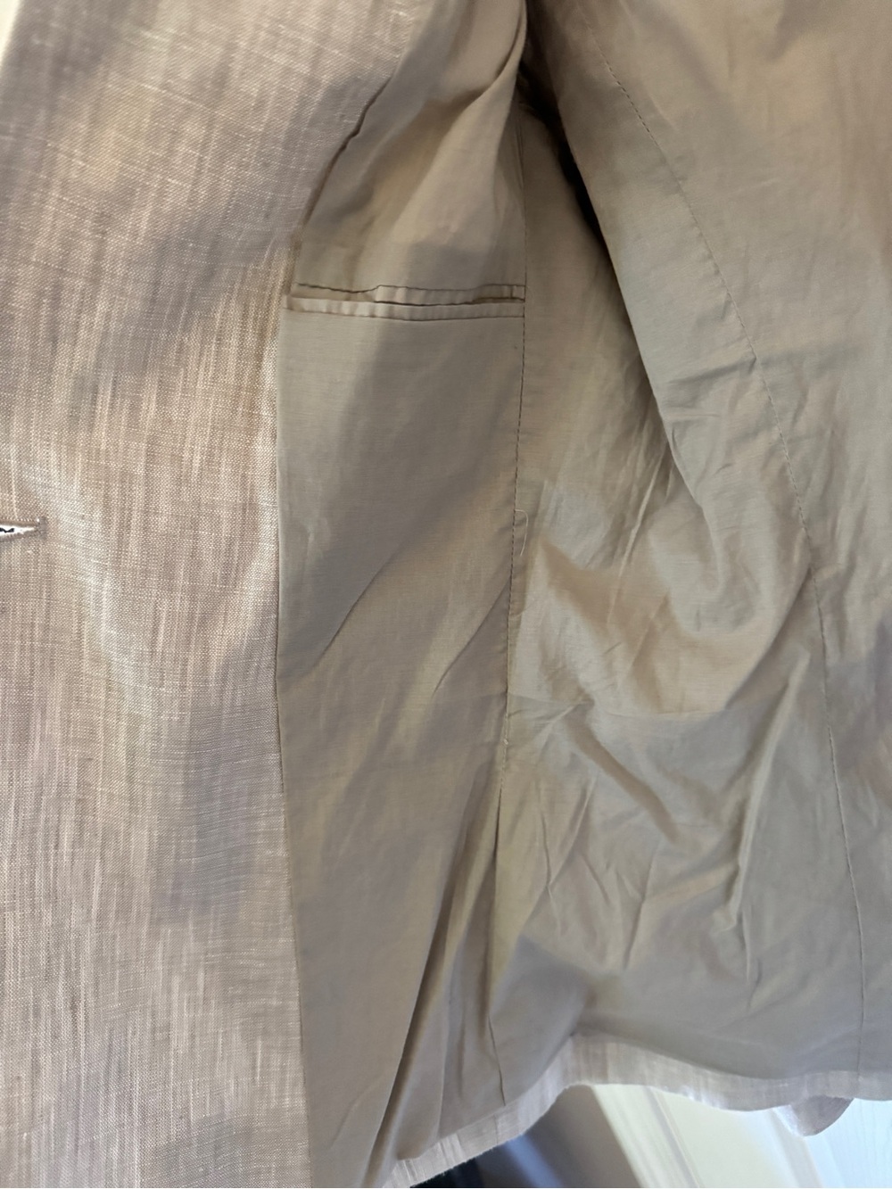 Quince 100% European Linen structured Blazer in flax - Picture 6 of 9